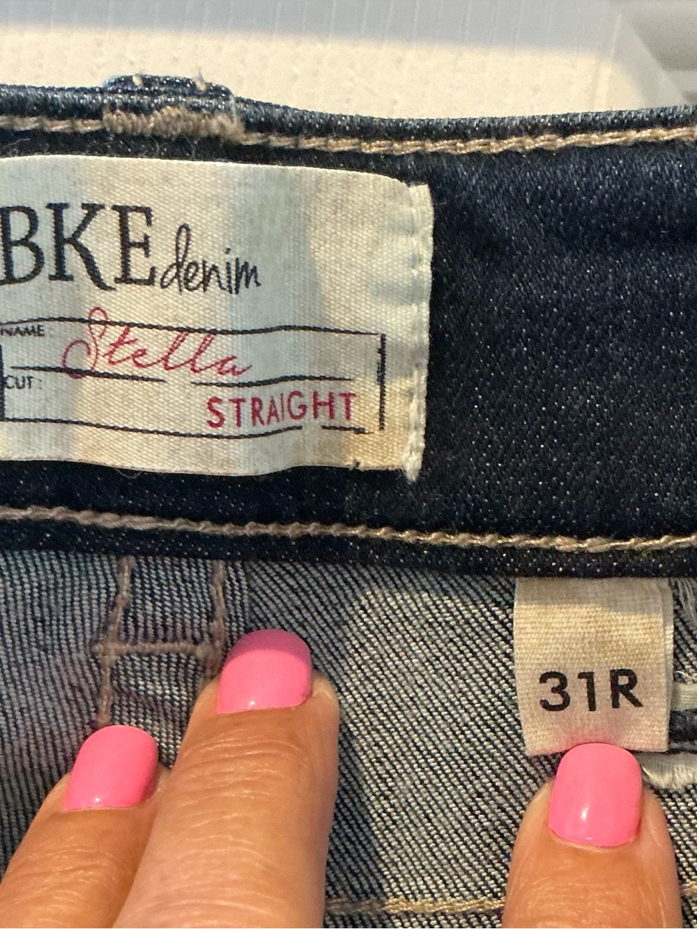 Buckle BKE Festival Stella Stretch Dark Wash Denim Straight Leg Rodeo Cowgirl 31 - Picture 5 of 16